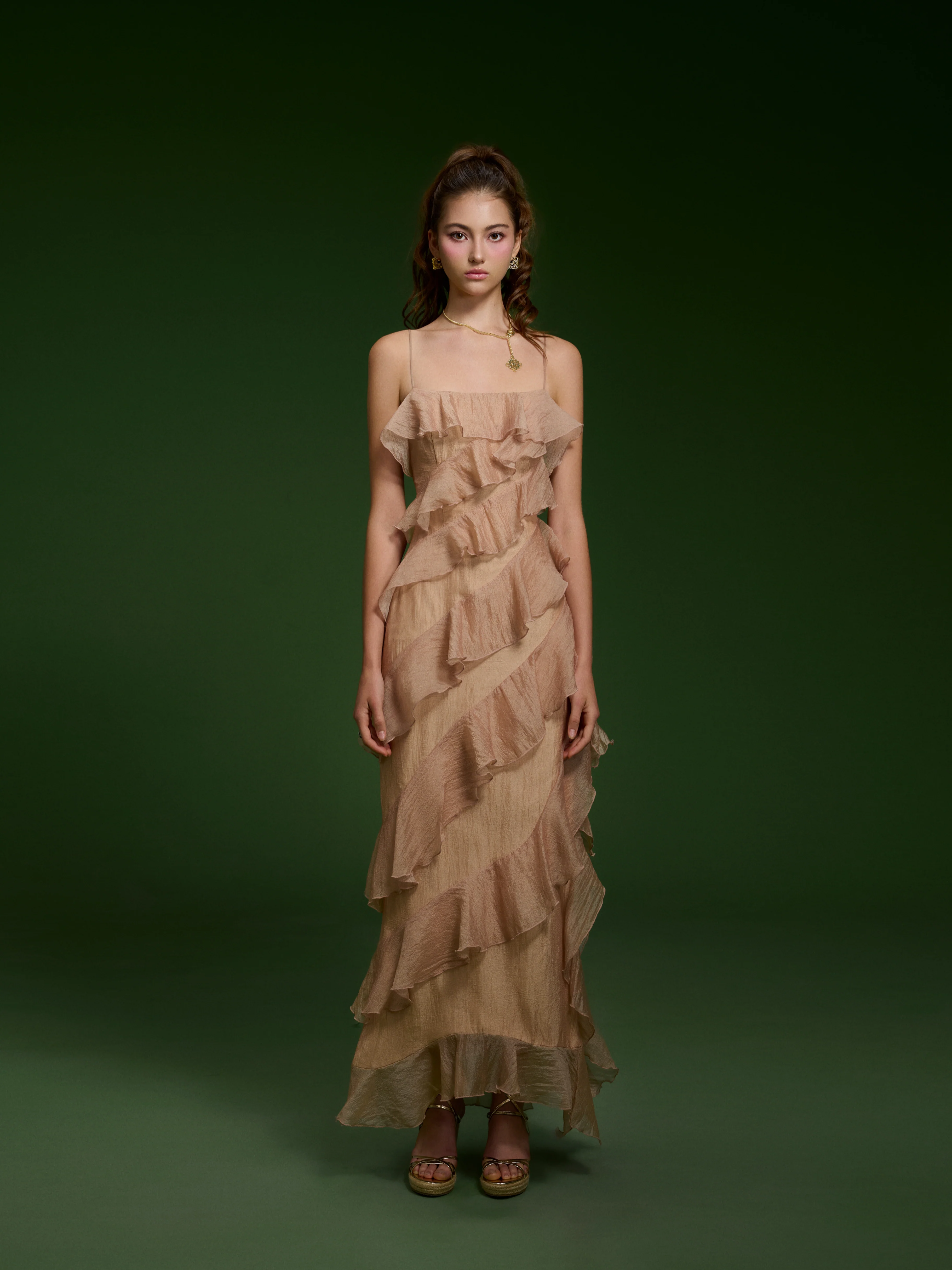 ISABELLA DRESS - BROWN - Image 4